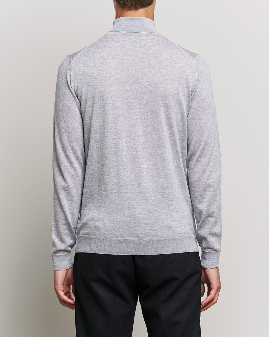 Herre | Trøjer | Stenströms | Fine Merino Rollneck Light Grey