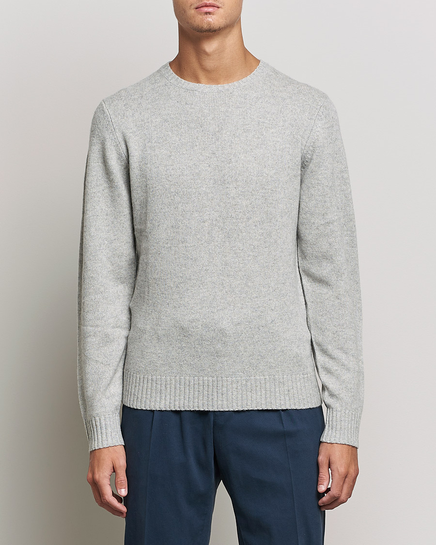 Herre | Trøjer | Stenströms | Yak/Merino Crew Neck Grey