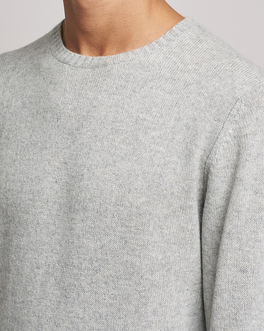 Herre | Trøjer | Stenströms | Yak/Merino Crew Neck Grey