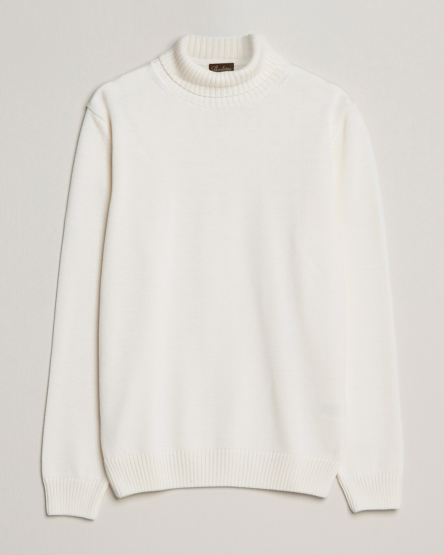 Herre | Trøjer | Stenströms | Chunky Merino Rollneck Creme White