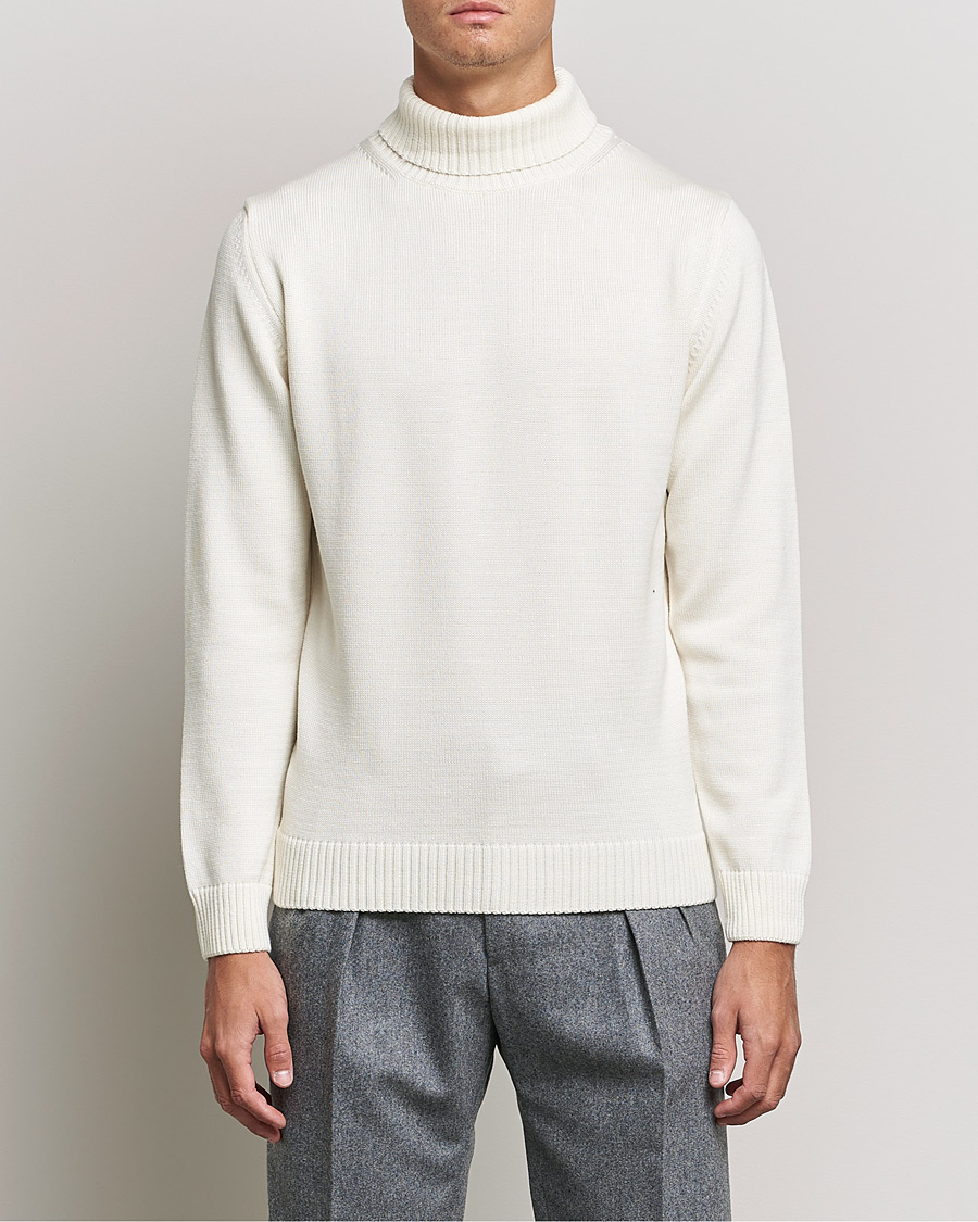 Herre | Trøjer | Stenströms | Chunky Merino Rollneck Creme White