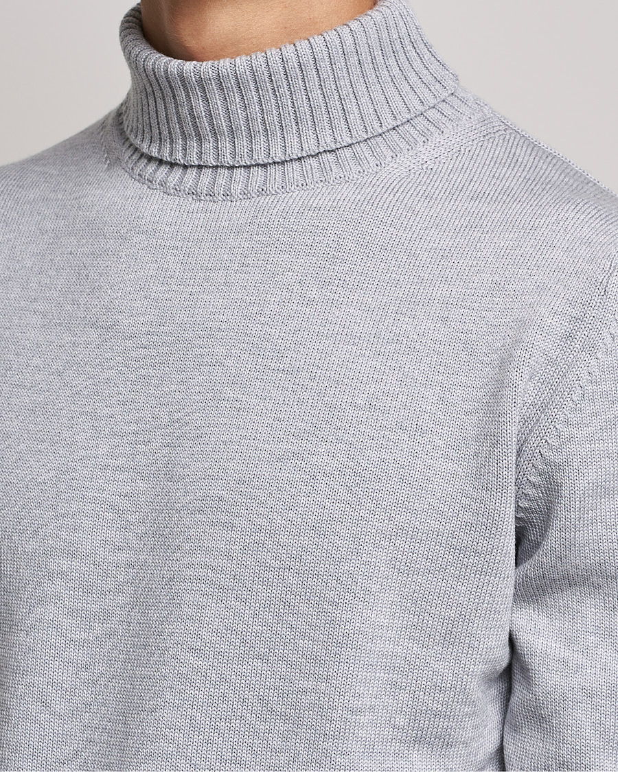 Herre | Trøjer | Stenströms | Chunky Merino Rollneck Light Grey