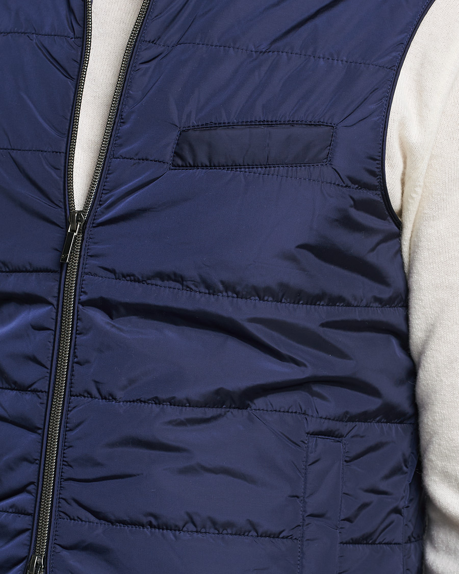 Herre | Veste | Stenströms | Padded Nylon Vest Navy