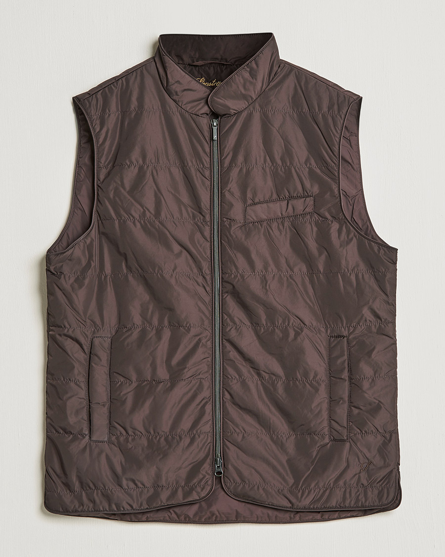 Herre | Jakker | Stenströms | Padded Nylon Vest Brown