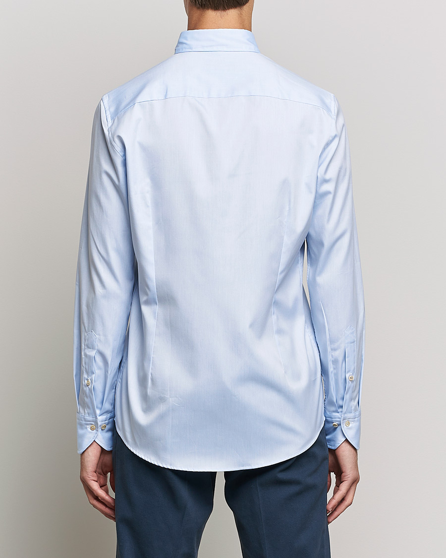 Herre | Skjorter | Stenströms | Slimline Button Down Pinpoint Oxford Shirt Light Blue