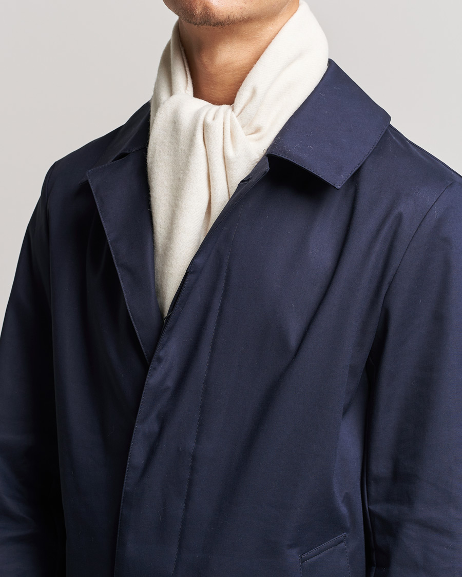 Herre | Stenströms Herringbone Wool Scarf Creme White | Stenströms | Herringbone Wool Scarf Creme White