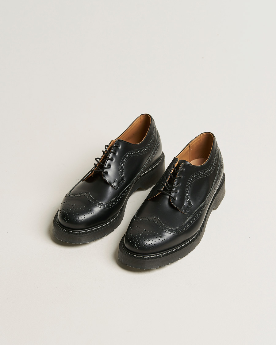 Herre | Brogues | Solovair | American Brogue Shoe Black Shine