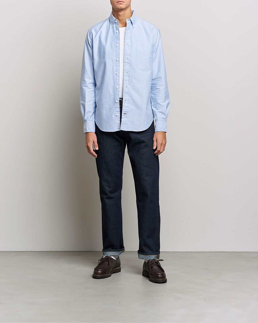 Herre | Oxfordskjorter | Gitman Vintage | Button Down Oxford Shirt Light Blue