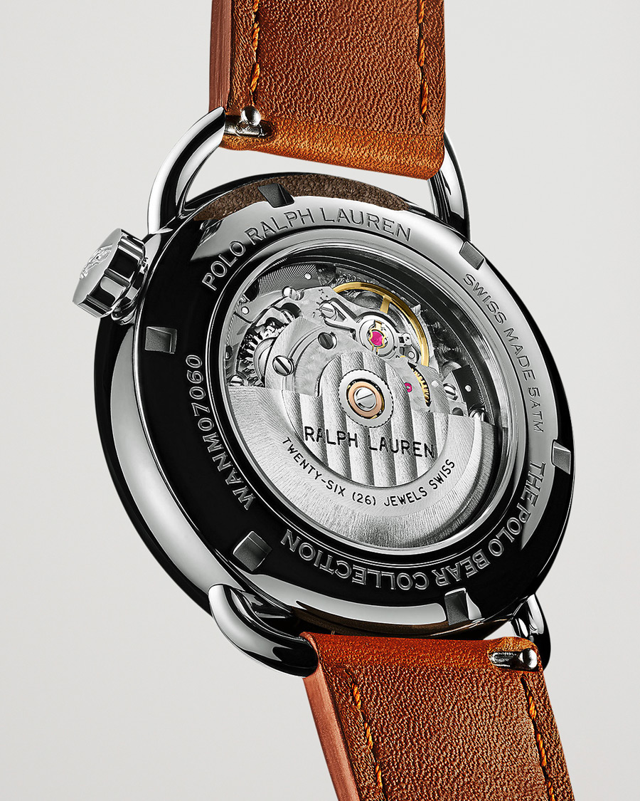 Herre | Polo Ralph Lauren 42mm Automatic Yankee Bear White Dial | Polo Ralph Lauren | 42mm Automatic Yankee Bear White Dial