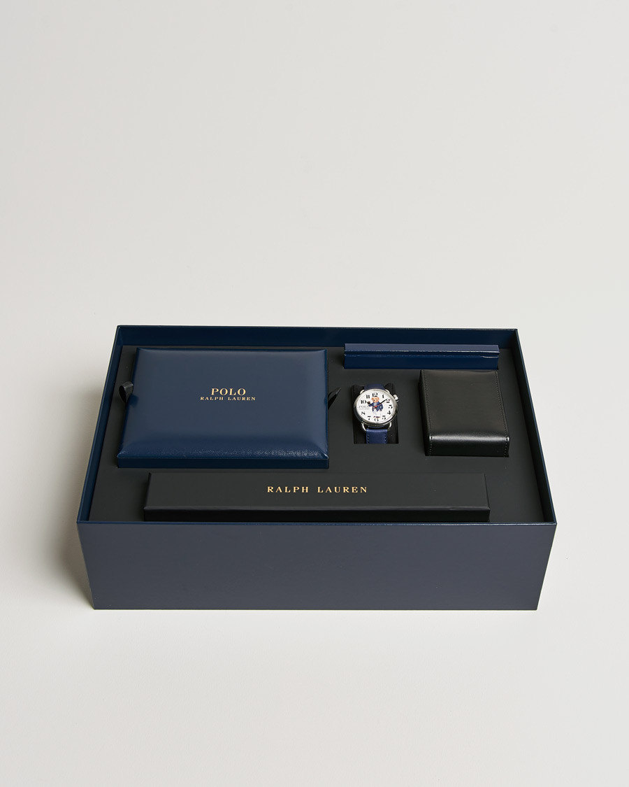Herre | Polo Ralph Lauren 42mm Automatic Cricket Bear White Dial | Polo Ralph Lauren | 42mm Automatic Cricket Bear White Dial