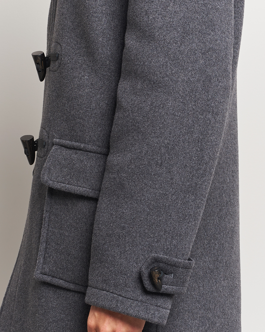 Herre | Jakker | Gloverall | Morris Duffle Coat Grey/Blackwatch