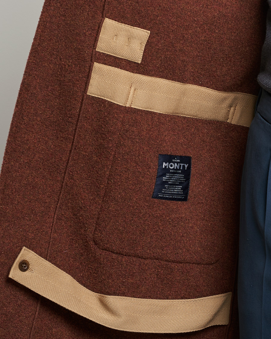 Herre | Jakker | Gloverall | 575 Monty Original Duffle Coat Rust