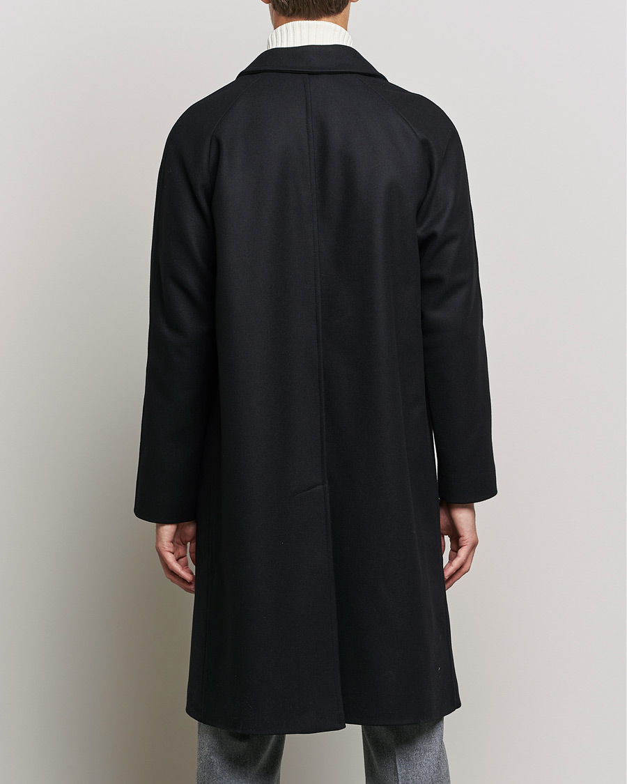 Herre | Jakker | Gloverall | Chesterfield Wool/Cashmere Raglan Coat Black