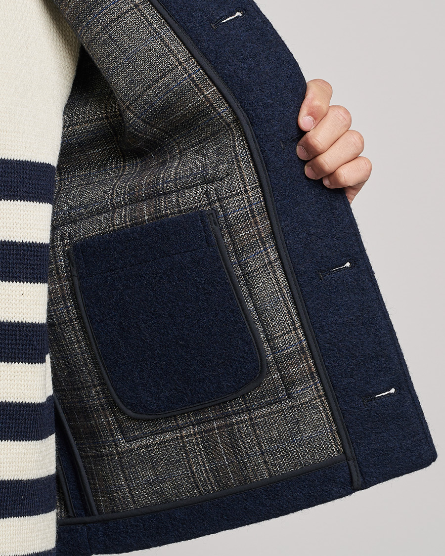 Herre | Jakker | Gloverall | Roger Double Face Gilet Navy/Brown