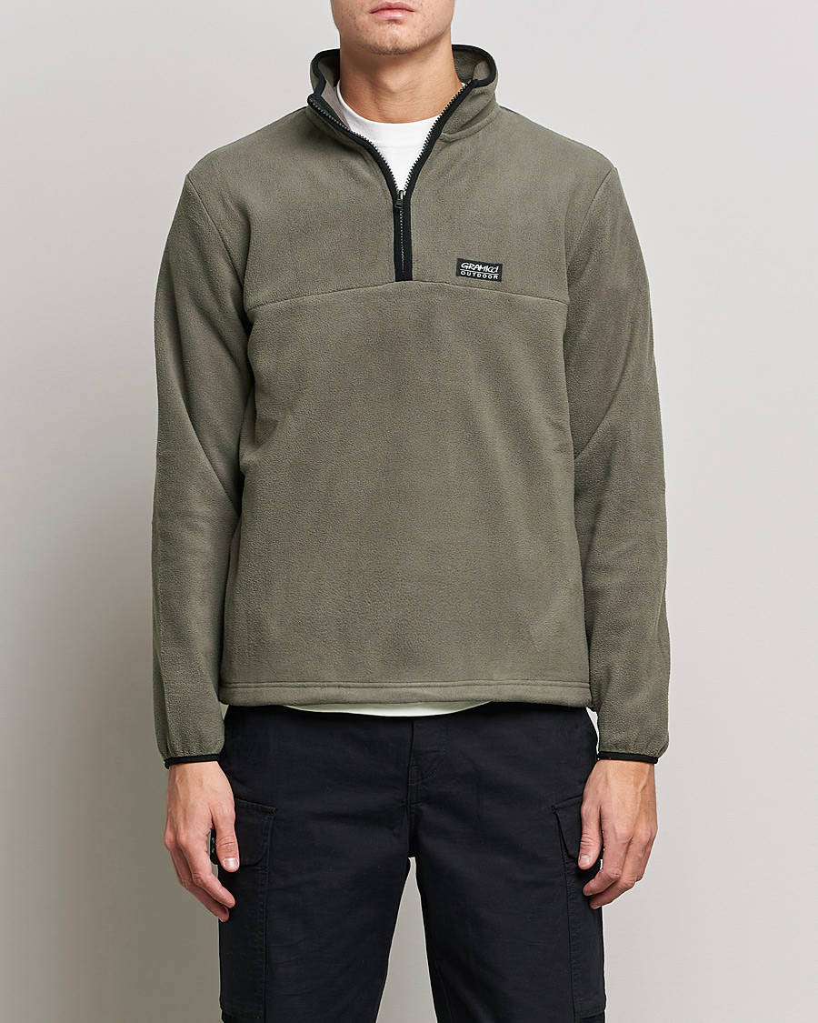 Herre | Trøjer | Gramicci | Mock Neck Fleece Grey