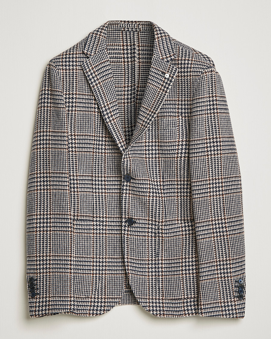 Herre | Blazere & jakker | L.B.M. 1911 | Jack Overcheck Wool Blazer Navy