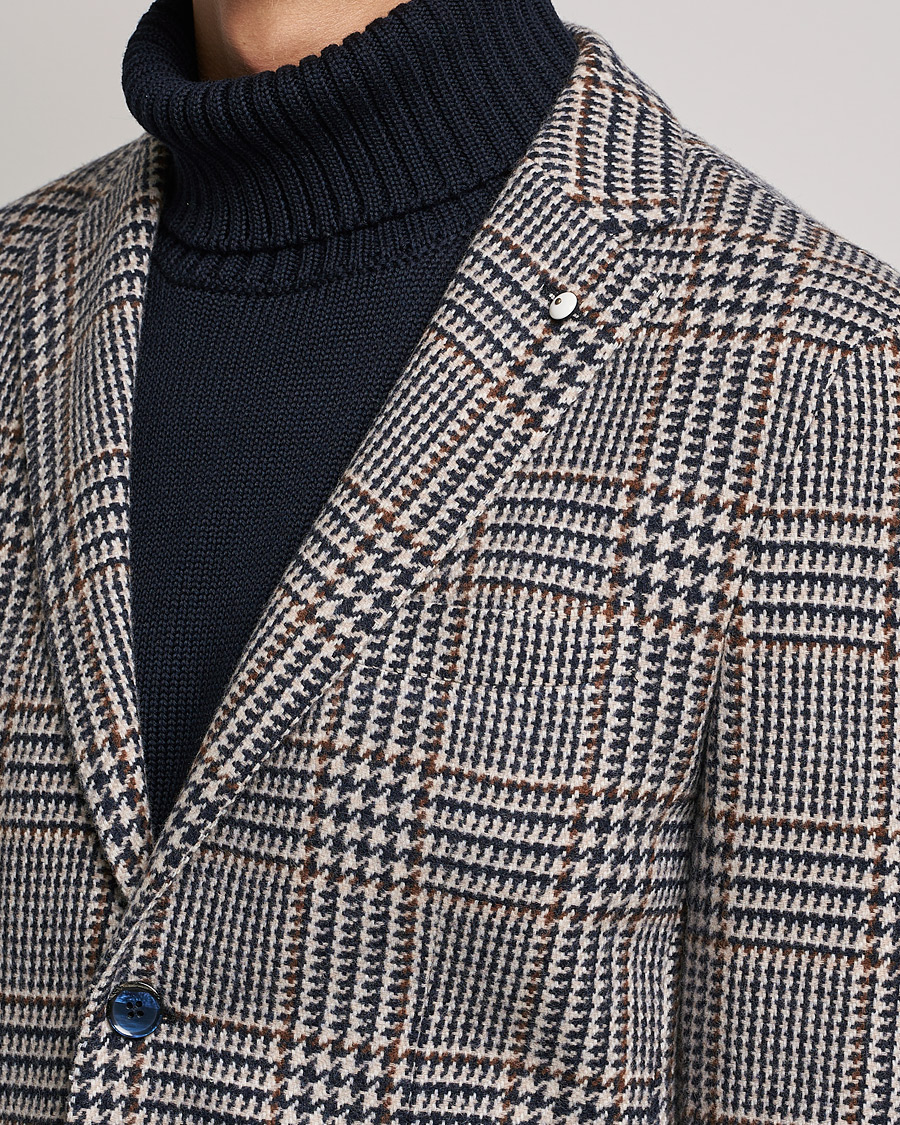 Herre | Blazere & jakker | L.B.M. 1911 | Jack Overcheck Wool Blazer Navy