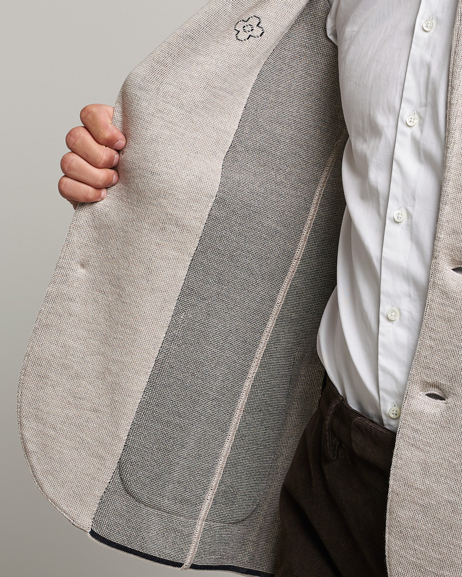 Herre | Blazere & jakker | Lardini | Knitted Wool Blazer Beige