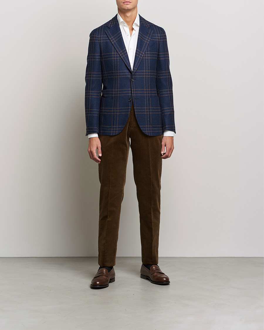 Herre | Blazere & jakker | Lardini | Checked Wool Blazer Navy