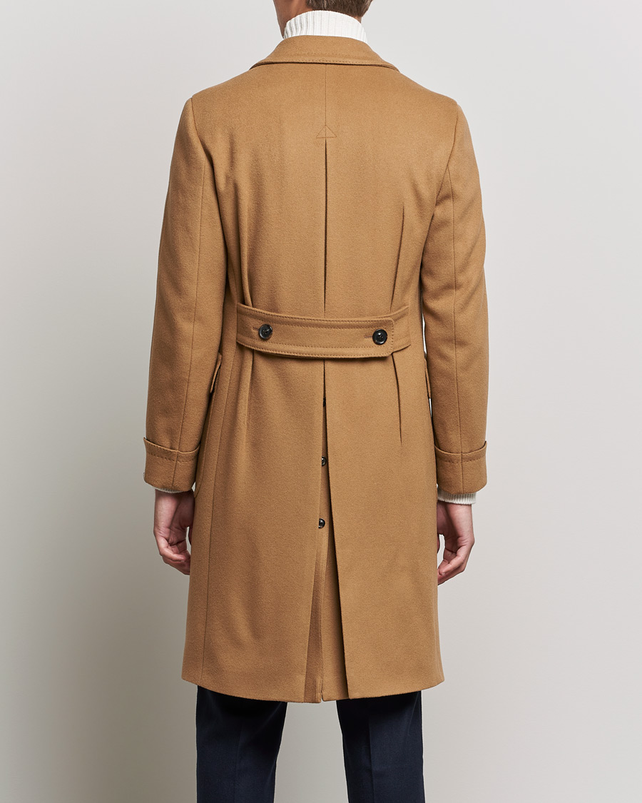 Herre | Jakker | Lardini | Ulster Double Breasted Wool Coat Camel