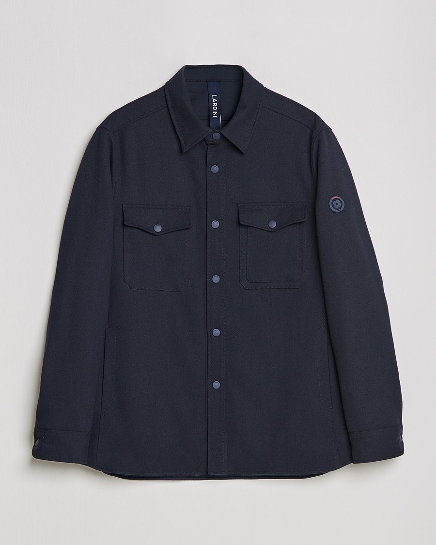 Herre | Jakker | Lardini | Ircelle Reversible Wool/Nylon Jacket Navy