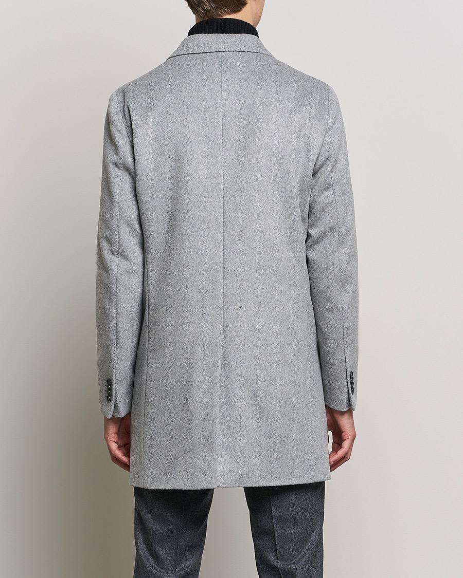 Herre | Jakker | Oscar Jacobson | Storvik Wool/Cashmere Coat Light Grey