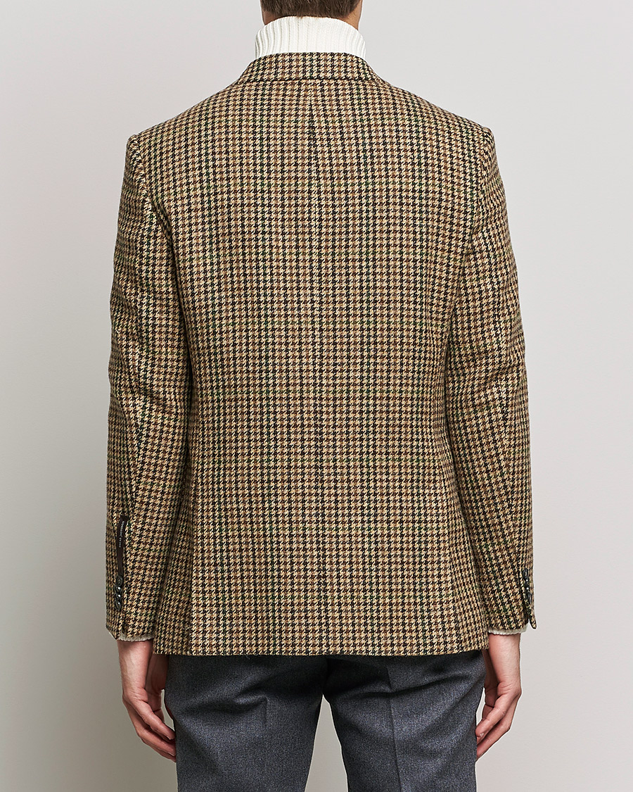 Herre | Blazere & jakker | Oscar Jacobson | Freeman Moon Houndstooth Tweed Blazer Beige