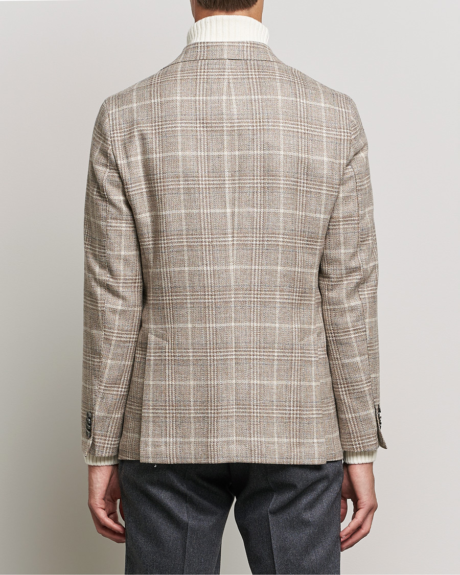 Herre | Blazere & jakker | Oscar Jacobson | Ferry Soft Checked Wool Blazer Beige