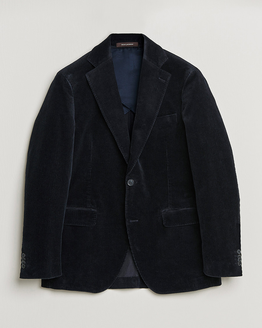 Herre | Blazere & jakker | Oscar Jacobson | Ferry Soft Cord Blazer Navy