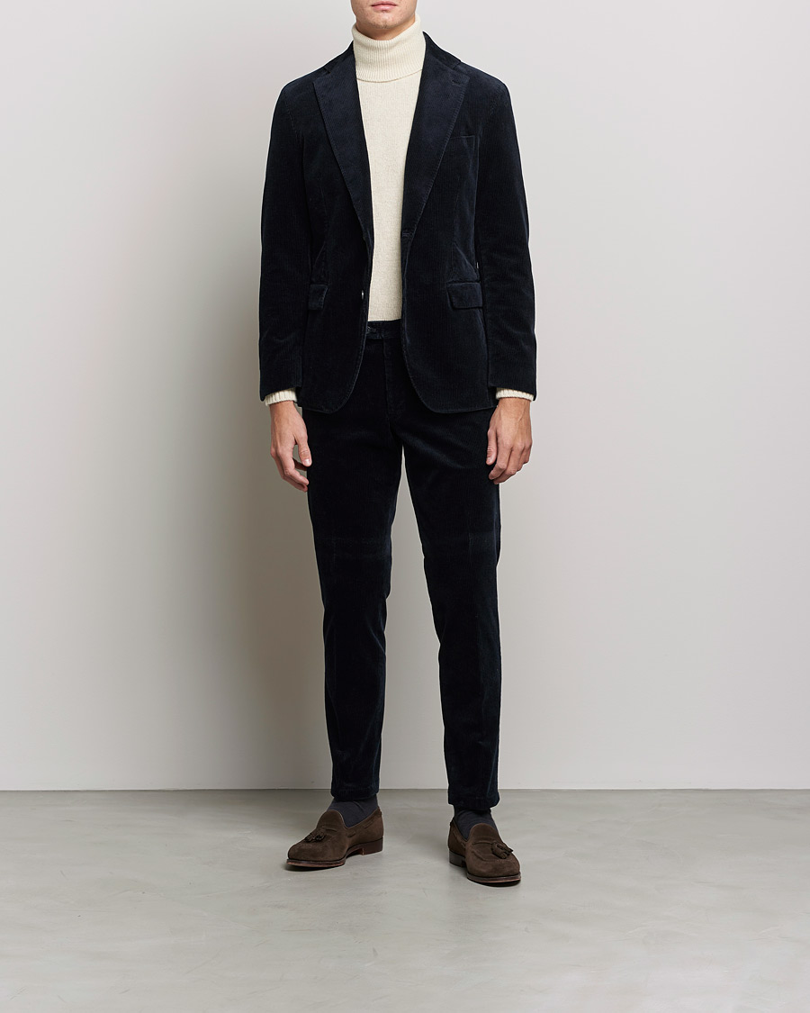 Herre | Blazere & jakker | Oscar Jacobson | Ferry Soft Cord Blazer Navy