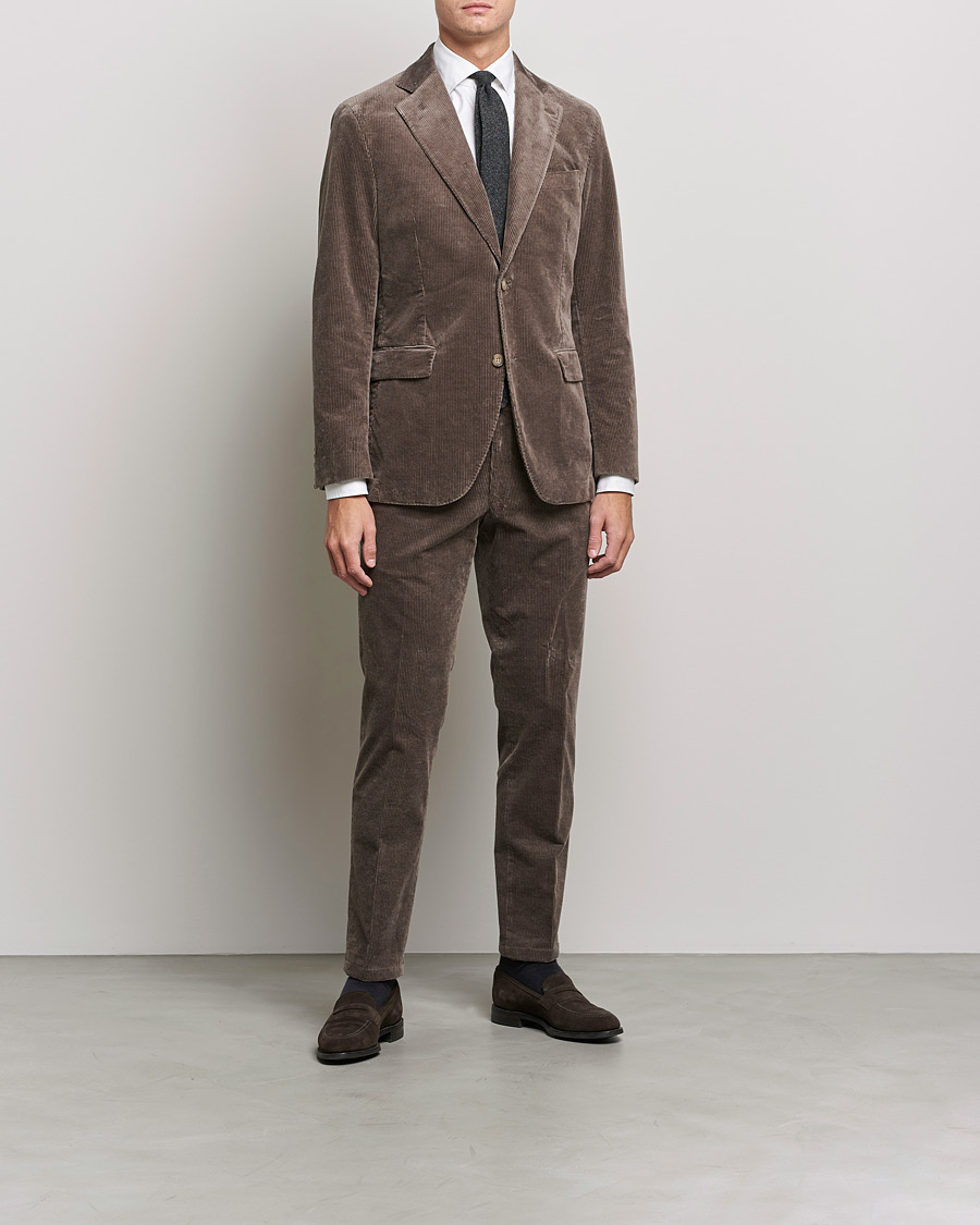 Herre | Blazere & jakker | Oscar Jacobson | Ferry Soft Cord Blazer Light Beige