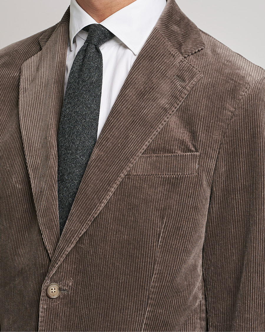 Herre | Blazere & jakker | Oscar Jacobson | Ferry Soft Cord Blazer Light Beige