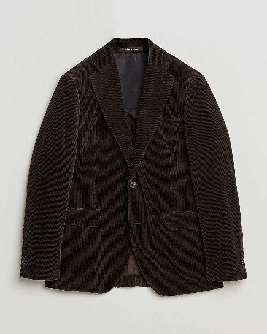 Herre | Blazere & jakker | Oscar Jacobson | Ferry Soft Cord Blazer Brown