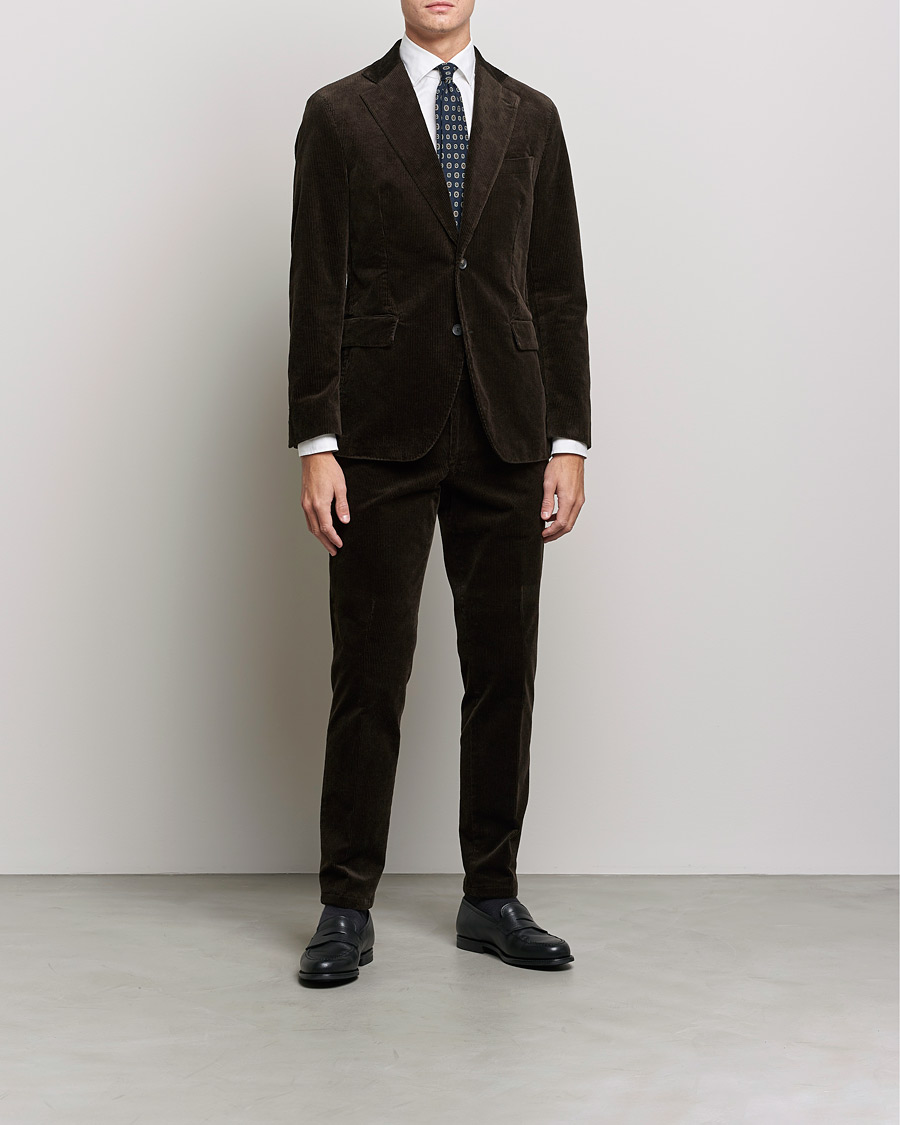 Herre | Blazere & jakker | Oscar Jacobson | Ferry Soft Cord Blazer Brown