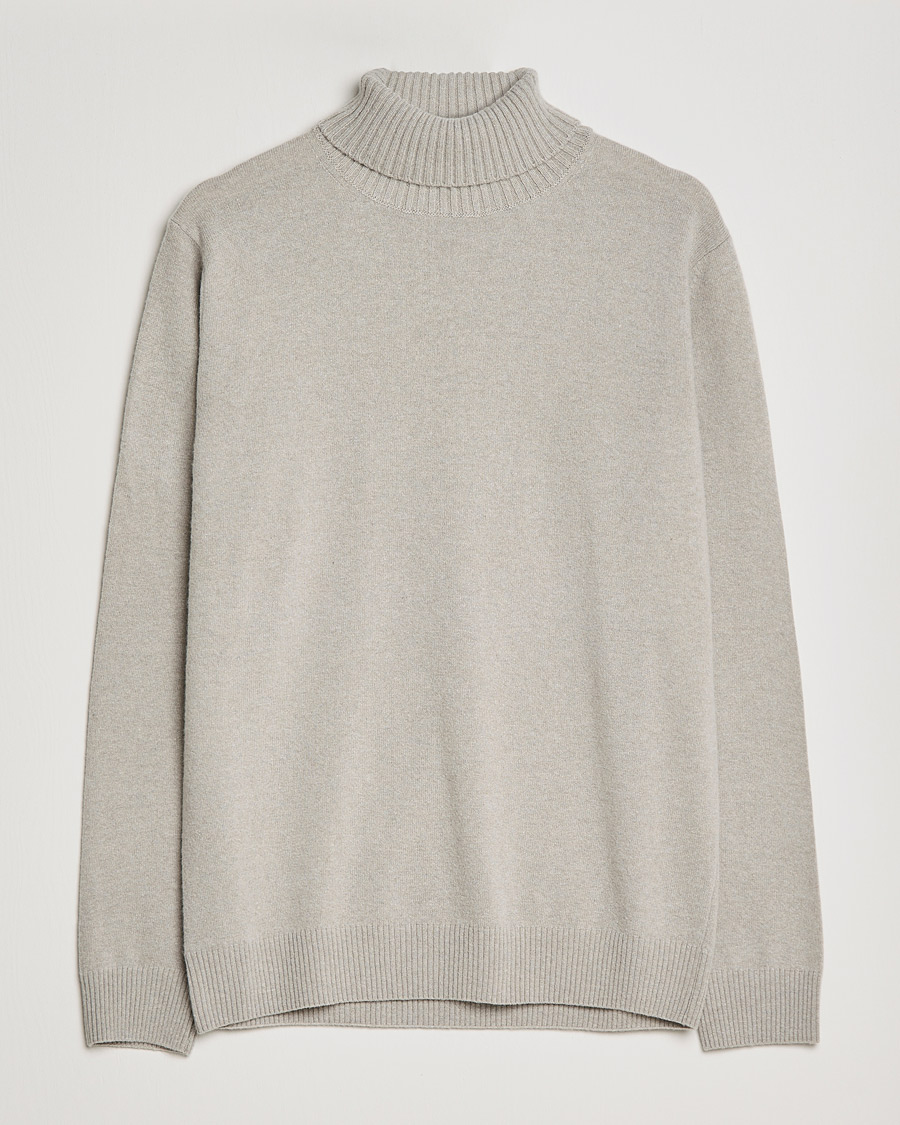 Herre | Trøjer | Oscar Jacobson | Salim Wool/Cashmere Rollneck Beige