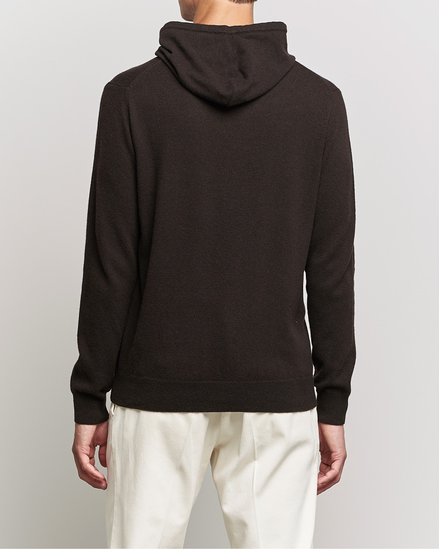 Herre | Trøjer | Oscar Jacobson | Pascal Wool/Cashmere Hoodie Brown