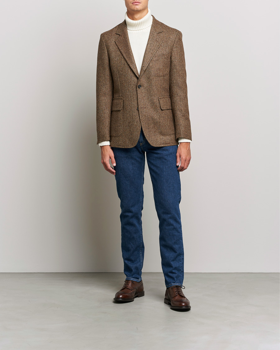 Herre | Jeans | Oscar Jacobson | Albert Cotton Stretch Jeans Thunder