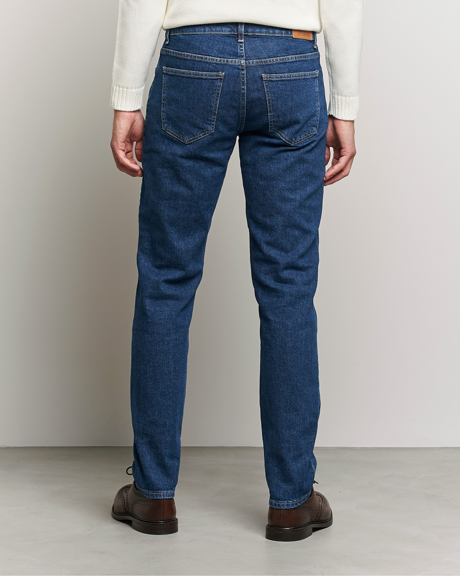Herre | Jeans | Oscar Jacobson | Albert Cotton Stretch Jeans Thunder