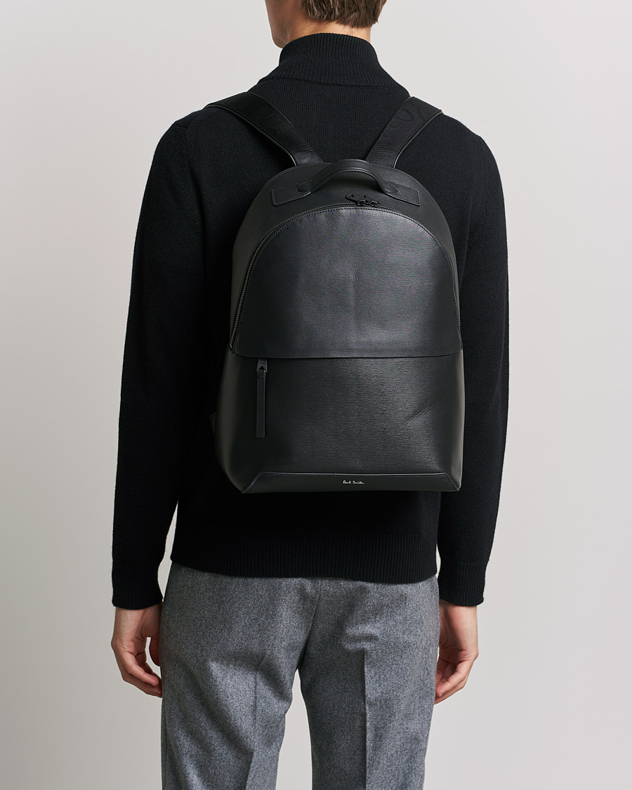 Herre | Paul Smith Leather Backpack Black | Paul Smith | Leather Backpack Black