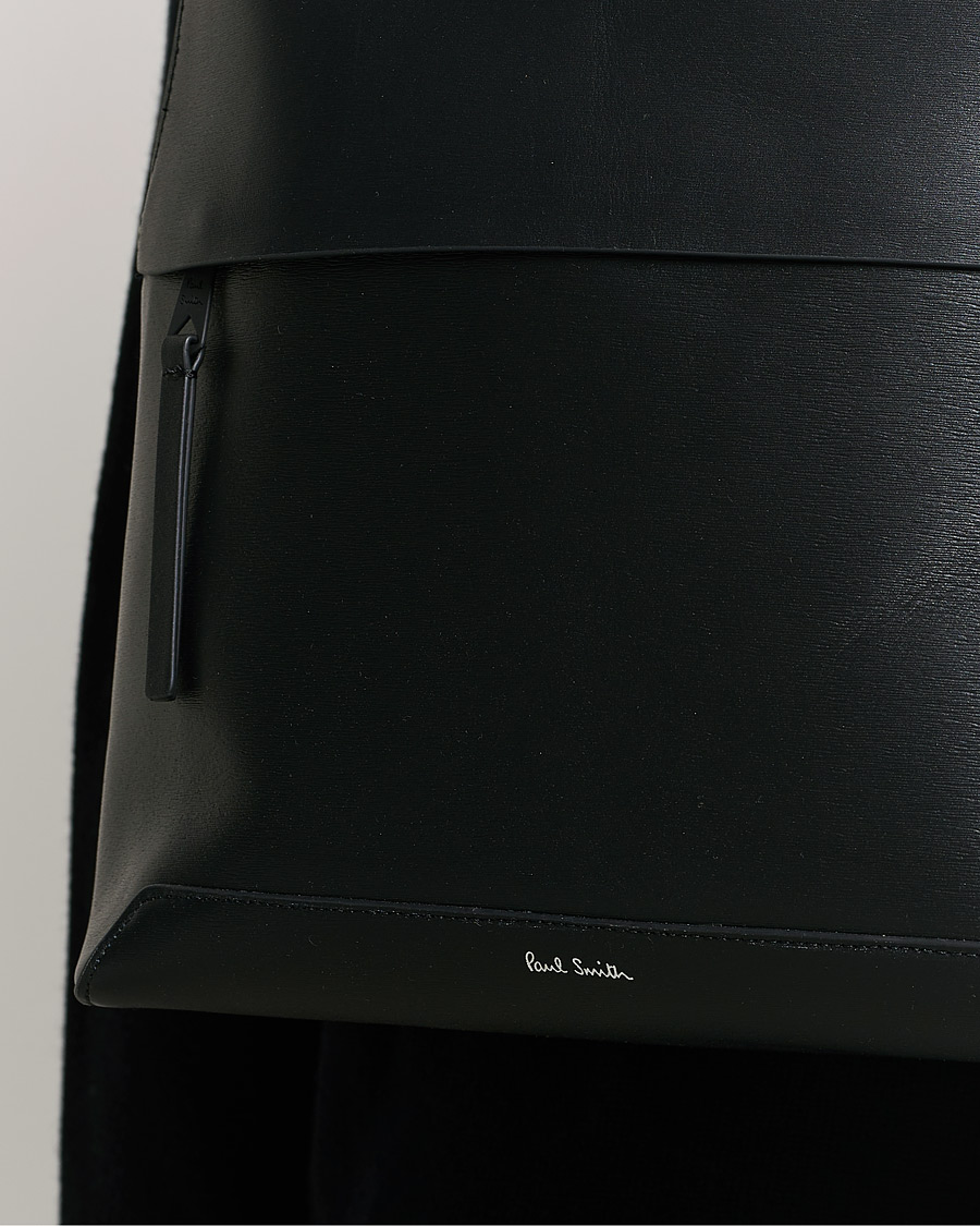 Herre | Paul Smith Leather Backpack Black | Paul Smith | Leather Backpack Black