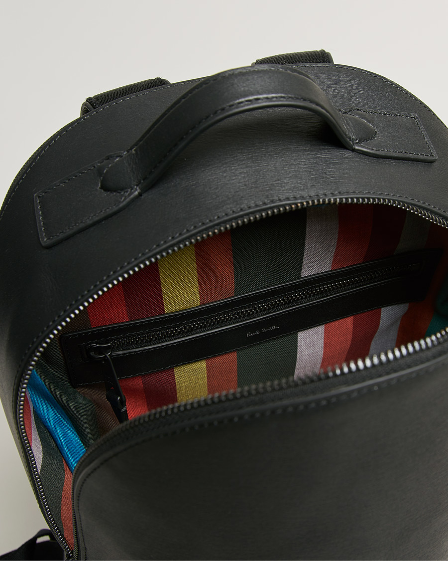 Herre | Paul Smith Leather Backpack Black | Paul Smith | Leather Backpack Black