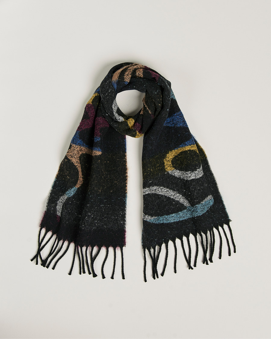 Herre | Paul Smith Wool Alpaca Scarf Black | Paul Smith | Wool Alpaca Scarf Black