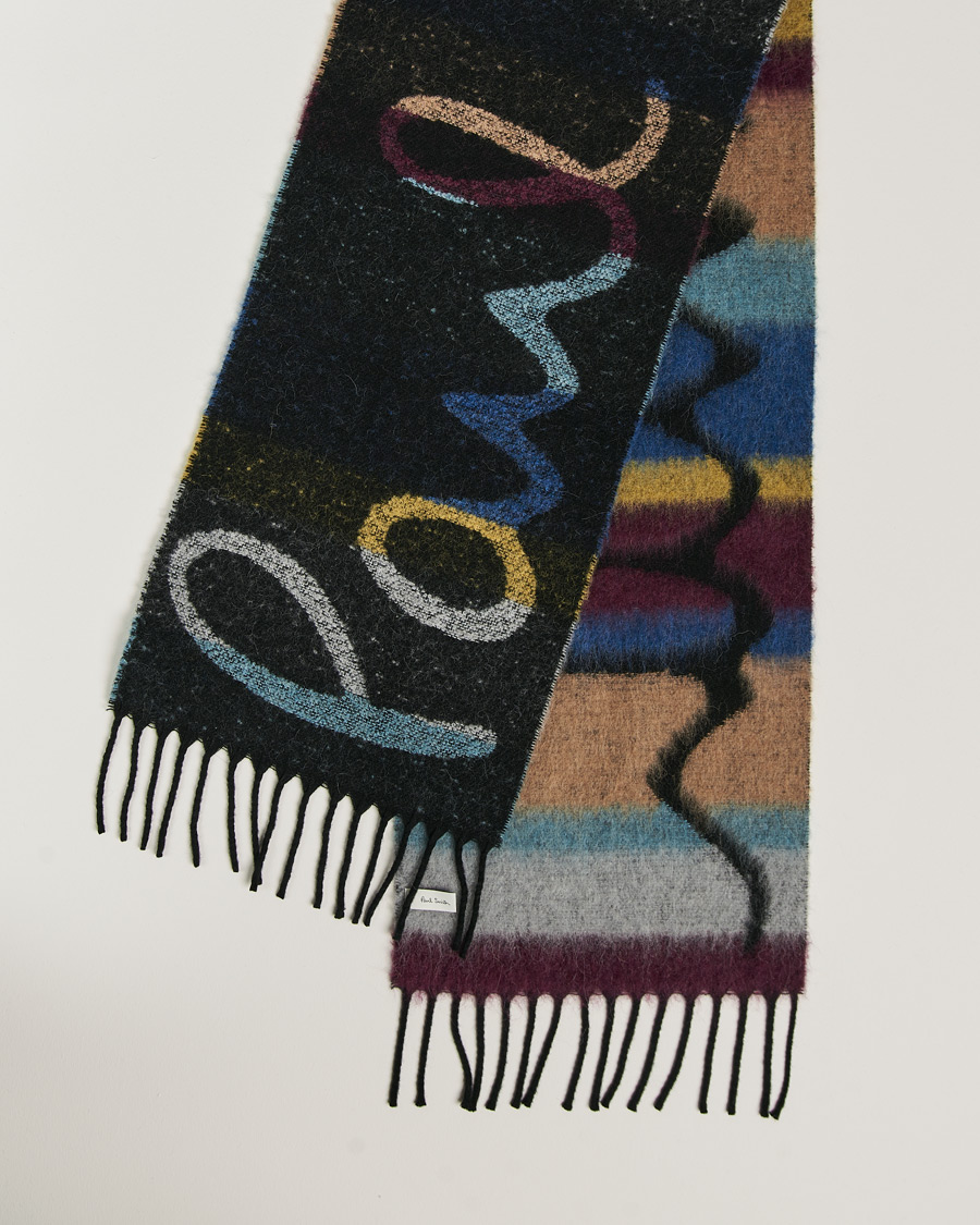 Herre | Paul Smith Wool Alpaca Scarf Black | Paul Smith | Wool Alpaca Scarf Black