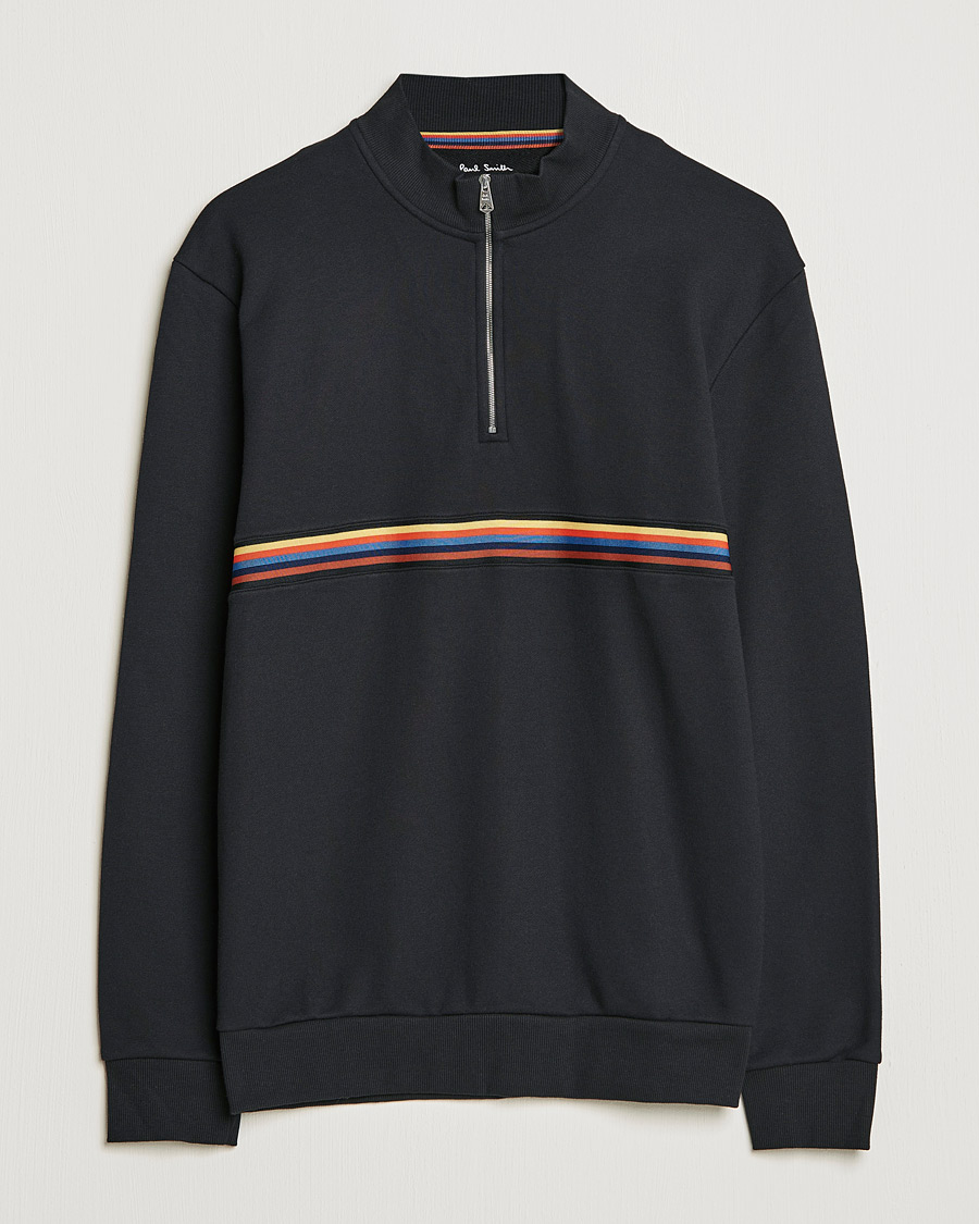 Herre | Trøjer | Paul Smith | Half Zip Sweatshirt Black