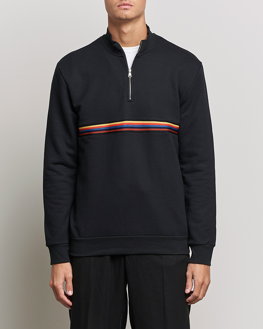 Herre | Zip-trøjer | Paul Smith | Half Zip Sweatshirt Black