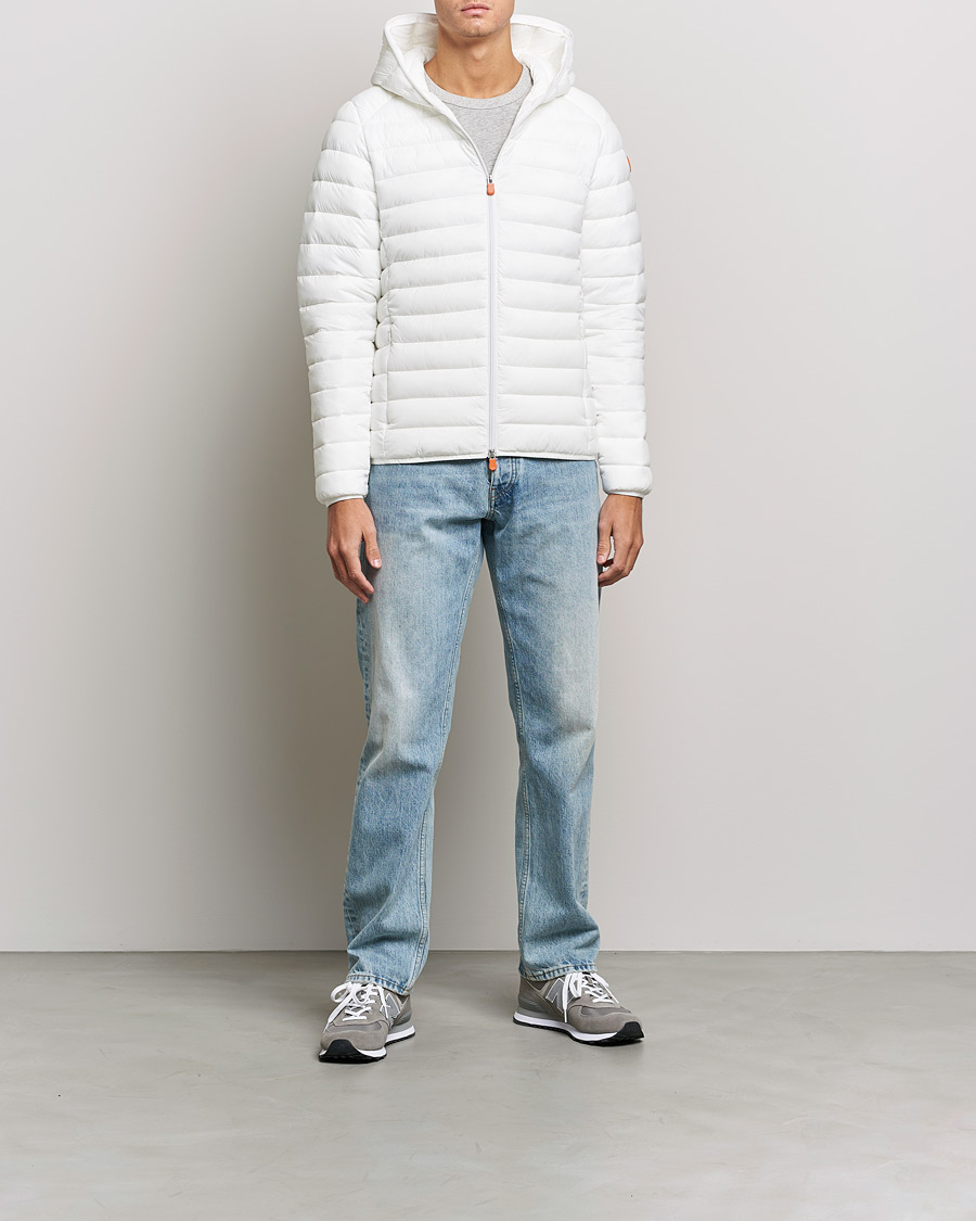Herre | Jakker | Save The Duck | Donald Lightweight Padded Hooded Jacket Off White