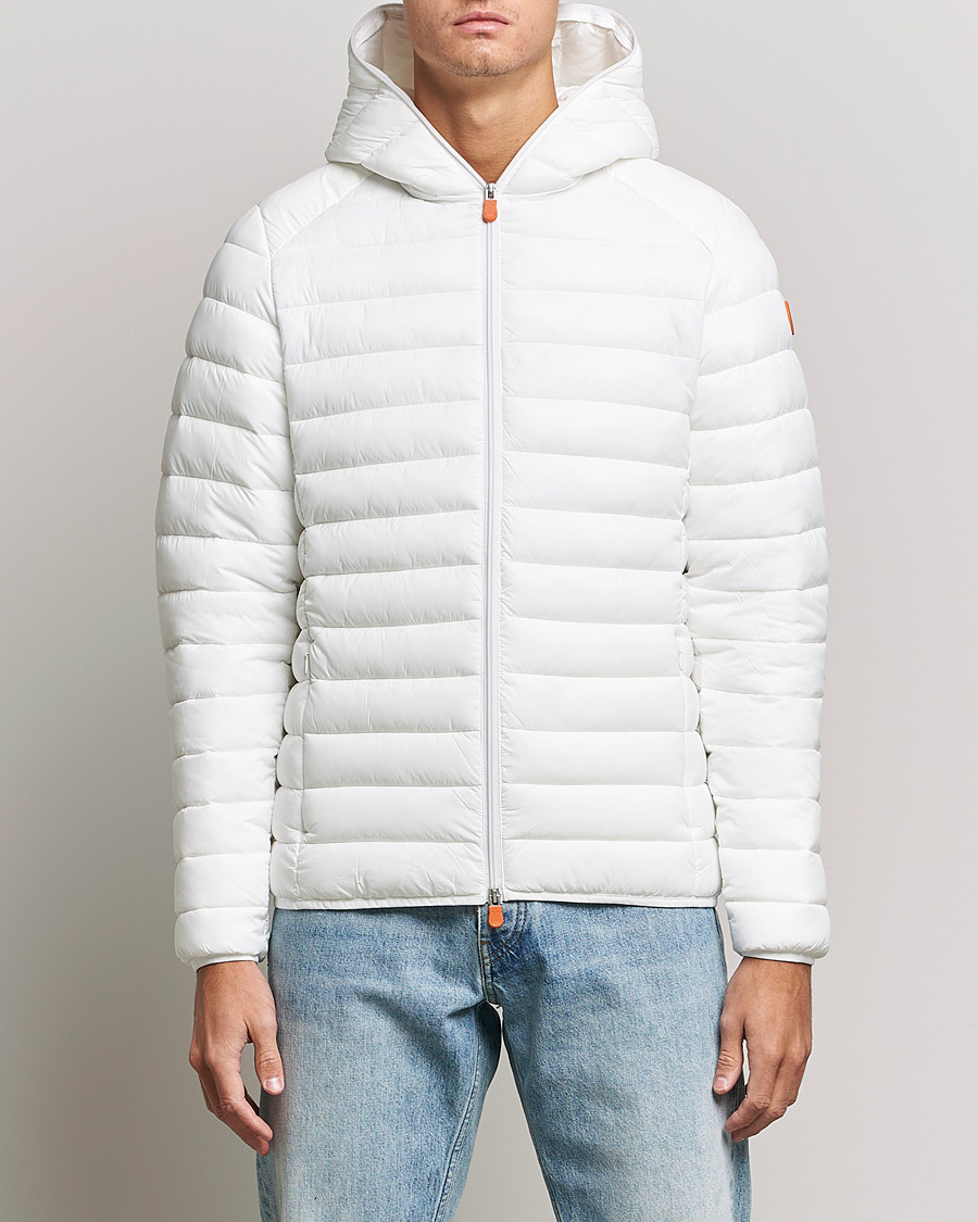Herre | Jakker | Save The Duck | Donald Lightweight Padded Hooded Jacket Off White