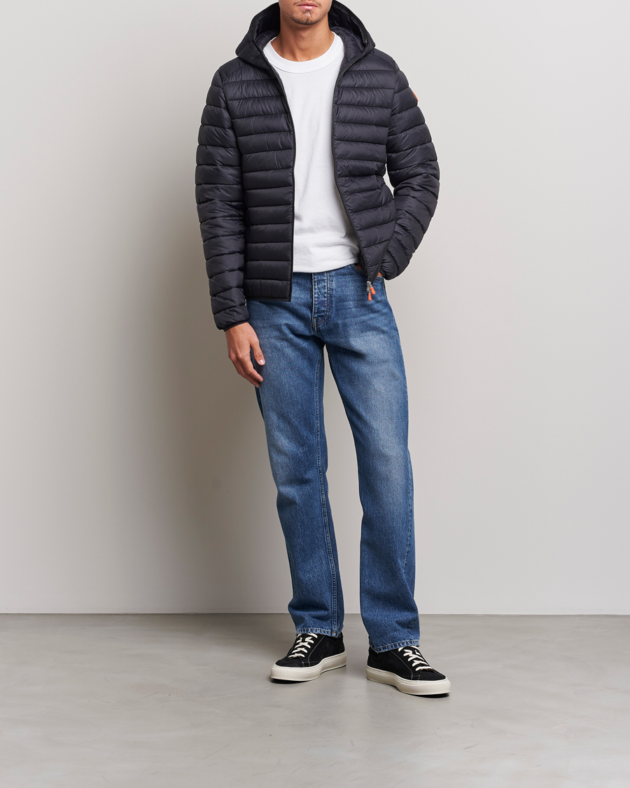 Herre | Jakker | Save The Duck | Donald Lightweight Padded Hooded Jacket Black