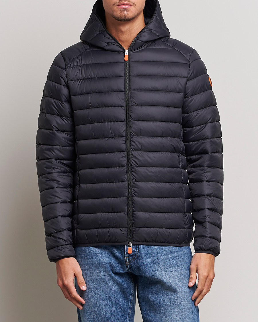 Herre | Jakker | Save The Duck | Donald Lightweight Padded Hooded Jacket Black