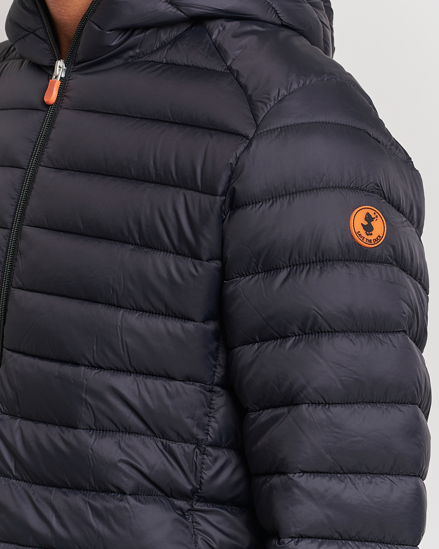 Herre | Jakker | Save The Duck | Donald Lightweight Padded Hooded Jacket Black